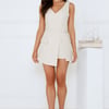 Refined Rebel Romper Beige