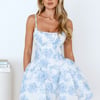 Sunset Oasis Mini Dress Blue