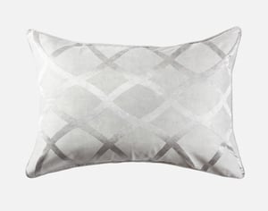 QE Home Metropolitan Pillow Sham, Geometric, Grey, Queen