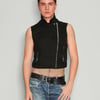 Black Biker Vest