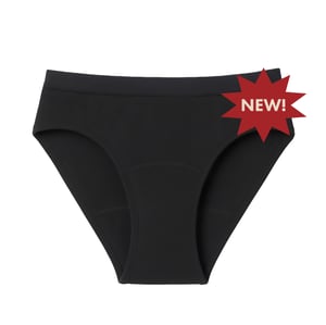 The Teen Period. Bikini in FlowStretch For Heavy Flows - Black / S