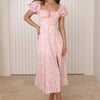 Midnight Dancing Midi Dress Pink