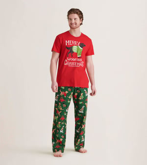 Woofing Christmas Men's Flannel Pajama Pants