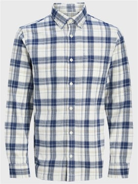 Jack & Jones Blubrook Check Shirt - Night Sky - 2XL