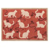 Kitty Cat Rust Washable Doormat - 65x85cm