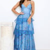 Bright Breeze Maxi Dress Blue