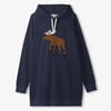 Women's Moose Oversized Hoodie