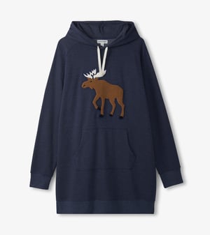 Women's Moose Oversized Hoodie