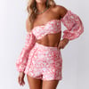 HELLO MOLLY Sweeter Passions Crop Top Red