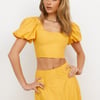 Orchard Field Crop Top Yellow
