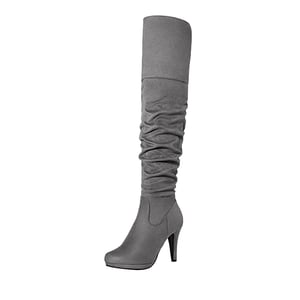 DREAM PAIRS Over The Knee Chunky Heel Boots