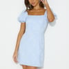 Striking Elegance Mini Dress Blue