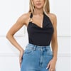 Electric Temptation Halter Top Black
