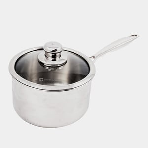Premium Clad Saucepan with Glass Lid - Induction - 3.7 qt