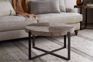 nkuku Chakala Reclaimed Wood Coffee Table | Tables | One Size | Reclaimed Wood & Iron