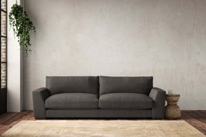 nkuku Guddu Sofa | Make To Order | Grand | Brera Linen Granite