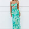 Body Language Strapless Maxi Dress Green