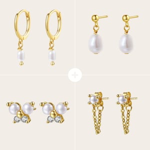 Pearly Earring Set