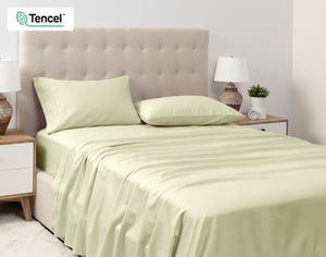 QE Home 500TC Eucalyptus Luxe TENCEL™ Lyocell Sheet Set Sheet Set in Springhill, Green, Twin XL