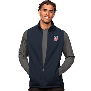 Men's Antigua USA Navy Course Vest / 2X