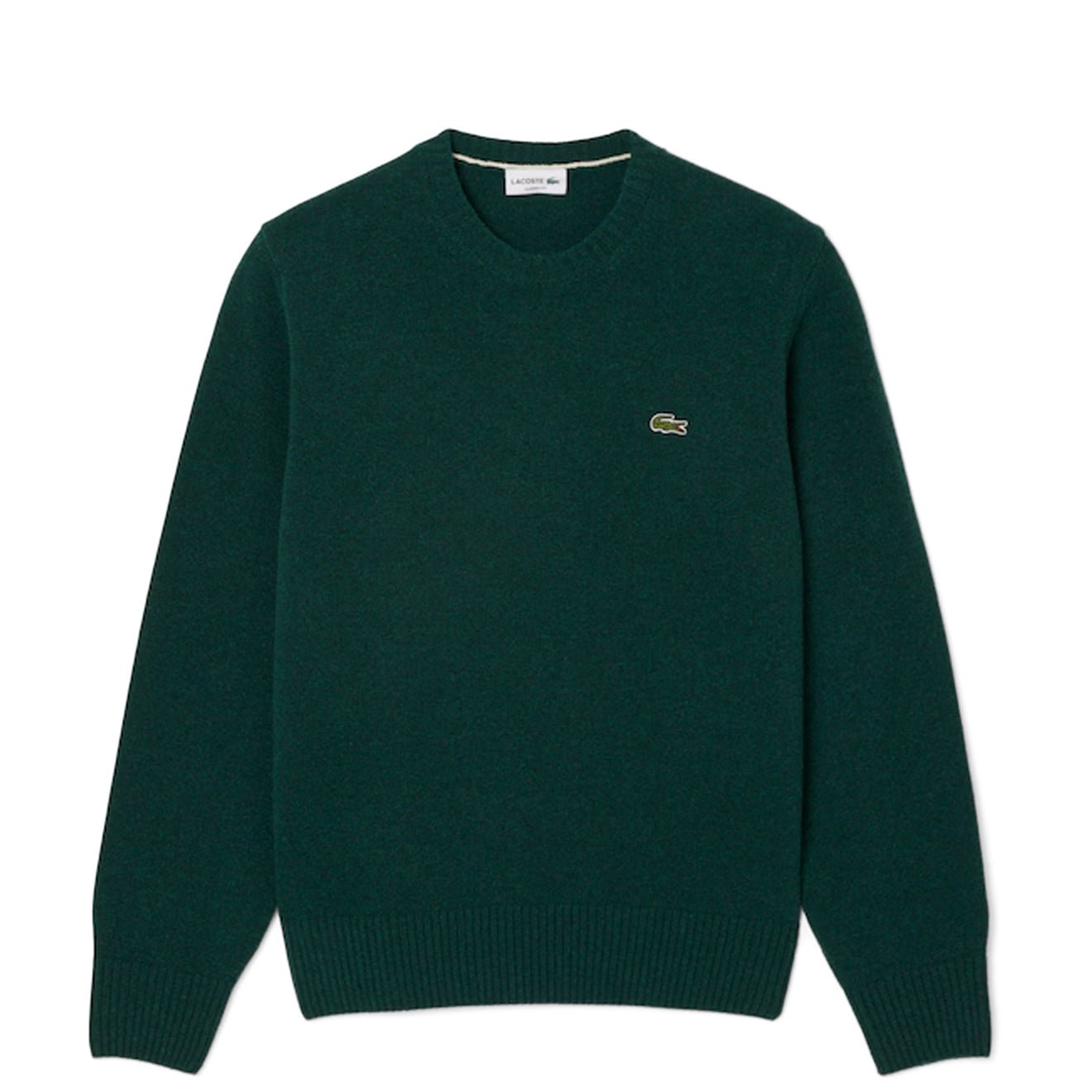 Lacoste Carded Wool Crew Neck Sweater Sinople Green