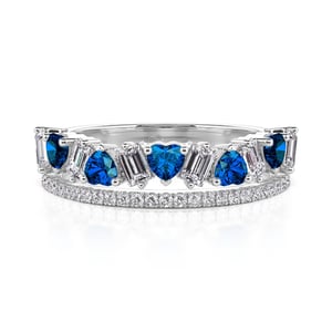 Jeulia Olivetta Double Row Eternity Ring for Women