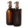 Gold Double Wall Mounted Soap Dispenser