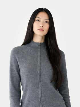Essential Cashmere Full-Zip Cardigan - 3XL / plum kitten / WK69-147