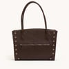 Hammitt Elle Work Carry Espresso Pebble Silver
