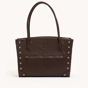 Hammitt Elle Work Carry Espresso Pebble Silver