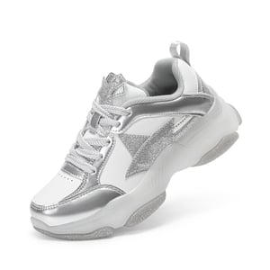 DREAM PAIRS  Sparkle StarShimmer  Retro inspired Star Accents Sneakers