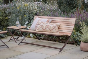 nkuku Yatin Outdoor Bench | Garden | One Size | Natural