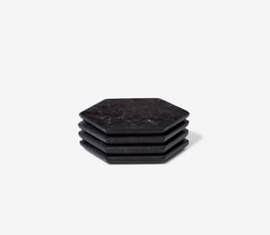 Marble Coasters - Black