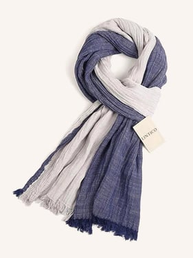 Flowfold Linen Blend Scarf - Dusk Blue / One-Size