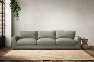 nkuku Guddu Sofa | Make To Order | Super Grand | Recycled Cotton Seaspray