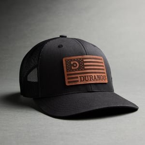 Durango Patriotic Logo Leather Patch Ball Cap