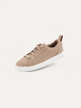 Organic Color Cashmere Low Ankle Sneakers - 42 / taupe / UF01-0057/0000
