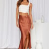 Secret Tune Maxi Skirt Brown