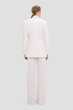 Victoria Beckham Katherine Jacket In Ivory - 16 - Womens