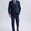 Amedeo 3-Piece Navy Pinstripe Suit