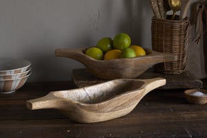 nkuku Naashta Handled Serving Bowl | Serveware | Large | Natural