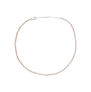Seed Pearl Necklace Pink