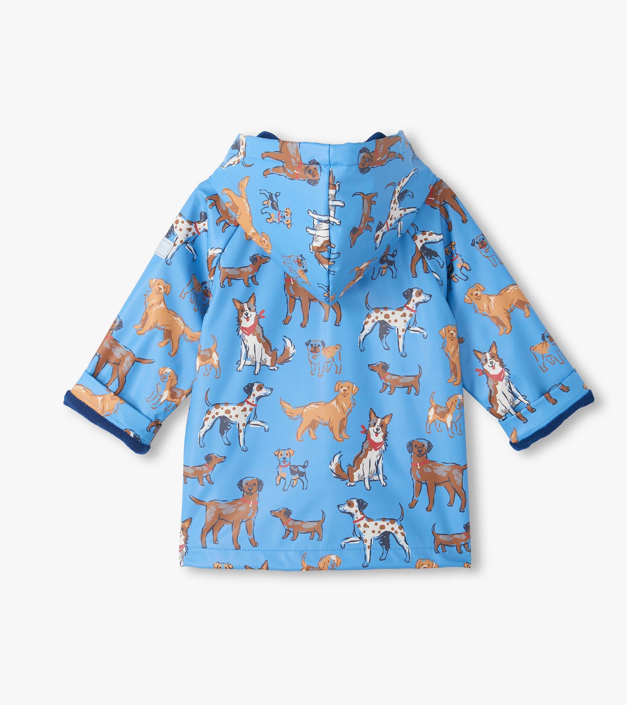 Baby & Toddler Boys Blue Little Pups Rain Jacket