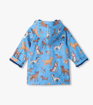 Baby & Toddler Boys Blue Little Pups Rain Jacket
