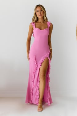 All Night Affair Maxi Dress Pink