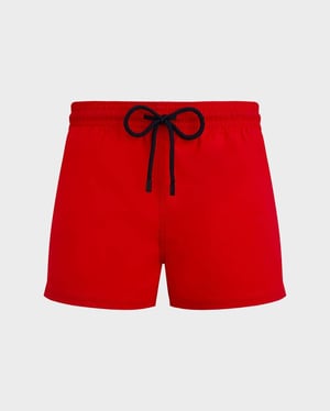 Vilebrequin - Men Swimwear Short And Fitted Stretch Solid - Swimwear - Man - Red - Size S