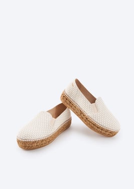 Castell Premium Fabrics Canvas Espadrille Flatforms