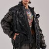 AKIRA Locked In Strap Bomber Jacket | Black | Size Medium