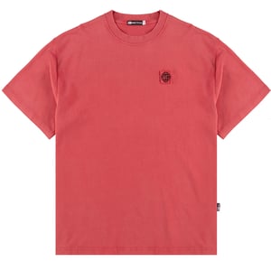 ST95 Urano Patch Oversized SS T-shirt Washed Red