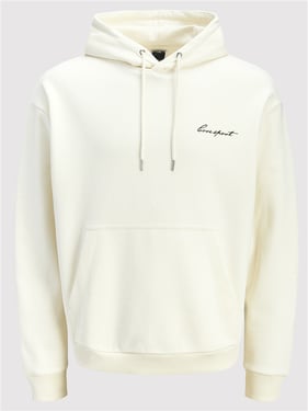 Jack & Jones Dust Script Sweat Hood - Sweet Corn - XL